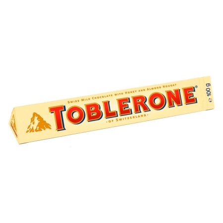 Шоколад Молочный Toblerone с медово-миндальной Нугой 100гр Кор