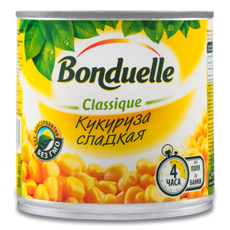 Кукуруза Сладкая Classique Bonduelle ж/б 425мл