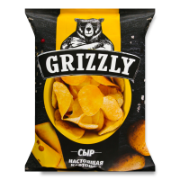 Чипсы Натуральные Картофельные Сыр Grizzly м/у 60г
