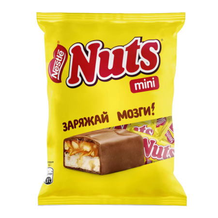 Конфеты Nestle Nuts Mini с Фундуком и Арахисом 148гр фл/п