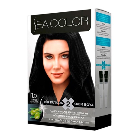 Краска д/волос Sea Color 1/0 Черный Натуральный Кор