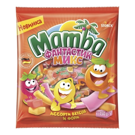 Конфеты Mamba Жевательные Fantastic Mix 150гр п/п