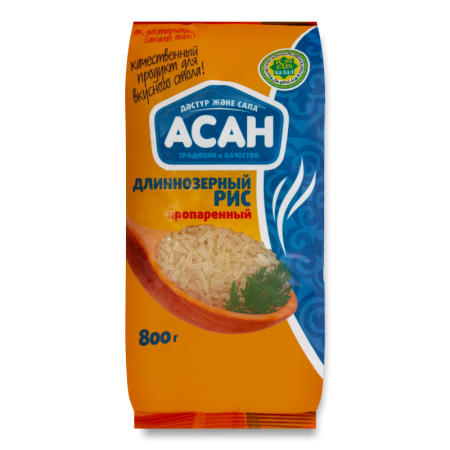 Рис Длиннозерный Пропаренный Асан м/у 800г