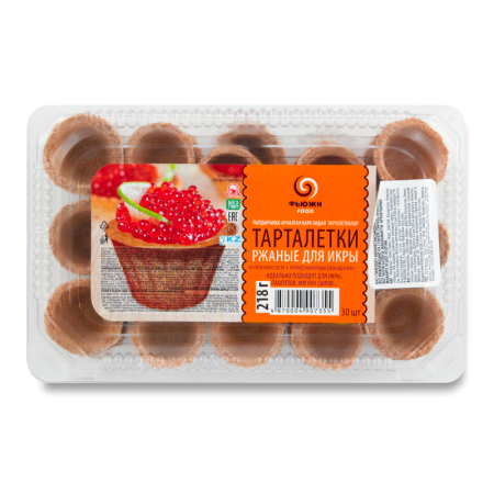 Тарталетки Ржаные Для Икры Фьюжн Food п/у 30шт