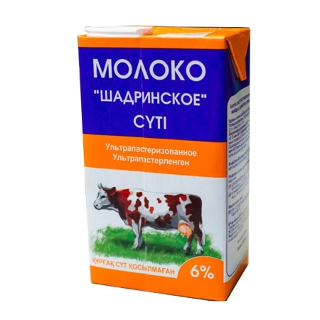 Молоко Юнимилк Шадринское Ультрапастер 6,0% 1л Tba