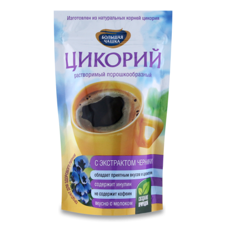 Цикорий Растворимый Порошкообразный с Экстрактом Черники Большая Чашка д/п 85г