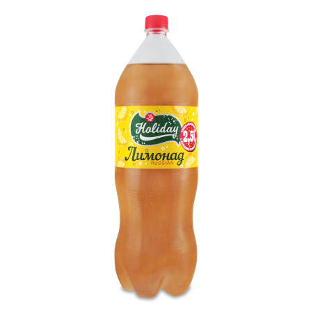 Напиток Безалкогольный Сильногазированный Лимонад Holiday п/бут 2.5л