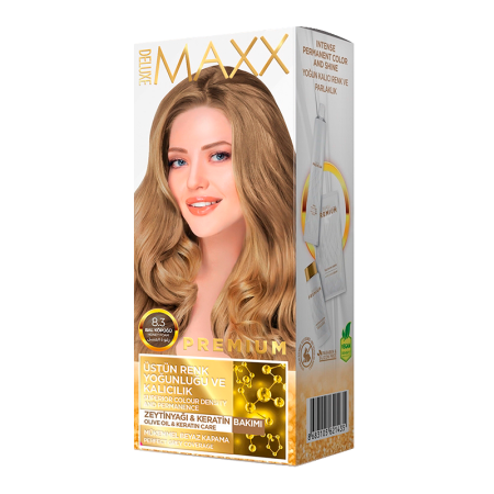 Крем Краска Для Волос Maxx Deluxe Premium 8 3 Светлый Золотистый Блондин