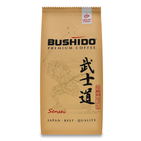 Кофе Натуральный Жареный Молотый Sensei Bushido м/у 227г