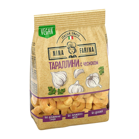 Тараллини Nina Farina Чеснок 180гр бл/у