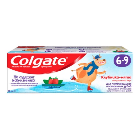 Паста Зубная Colgate Детская клубника/мята 60мл Кор