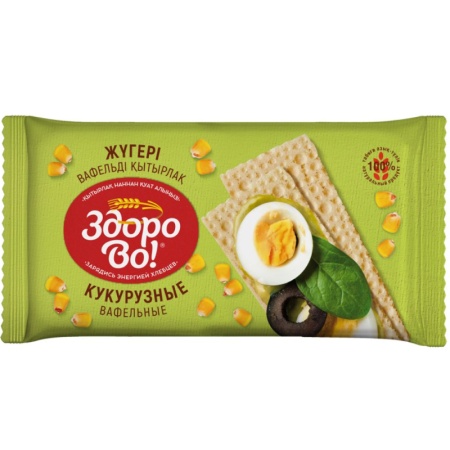 Хлебцы Здорово Вафельные Кукурузные 70гр Пленка