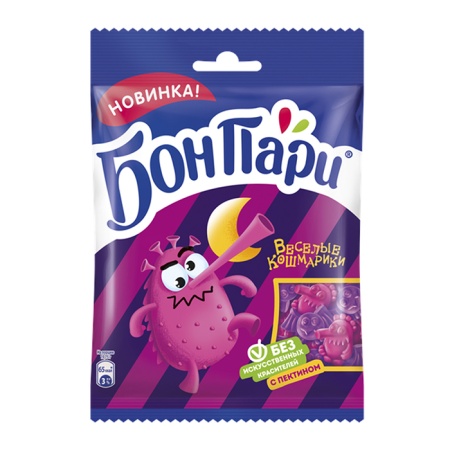 Мармелад Бонпари Жевательный Веселые Кошмарики 75гр п/п