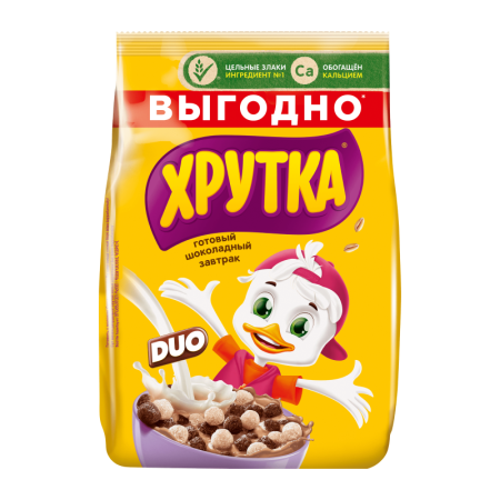 Завтрак Nestle Хрутка Duo Готовый Шок 650гр п/п
