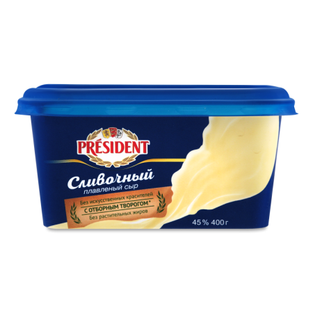 Сыр President Сливочный 400гр Лот шт