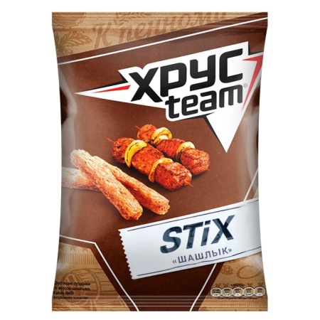Сухарики Хрусteam Stix Шашлык 60гр бл/у