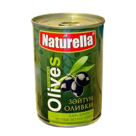 Оливки Naturella Черн б/к 280гр ж/б