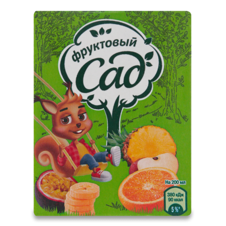 Нектар Мультифруктовый с Мякотью Для Детей от 3лет Фруктовый Сад т/п 0.2л