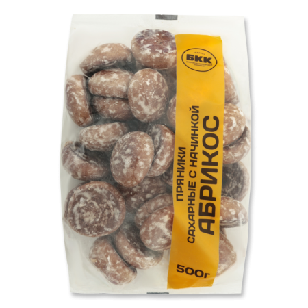 Пряники Заварные Глазированные с Начинкой Абрикос Сахарные Бкк м/у 0.5кг Пряники Заварные Глазированные с Начинкой Абрикос Сахарные Бкк м/у 0.5кг