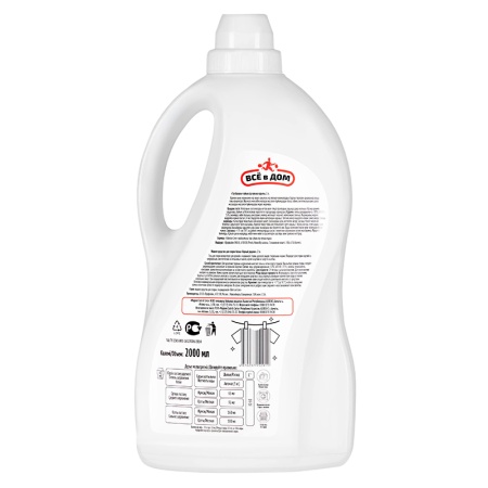 Средство д/стирки Всё в Дом Горный Родник 2л Кан