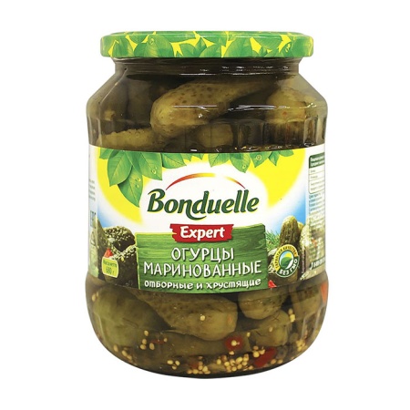 Корнишоны Bonduelle 3-6см 580гр с/б