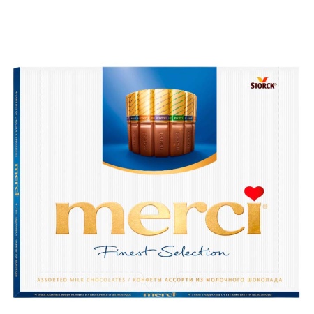 Набор Конфет из Молочного Шоколада Finest Selection Merci к/у 250г