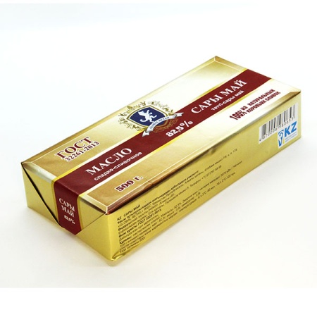 Масло Global Retail сладко-сливоч 82,5% 500гр Кнврт