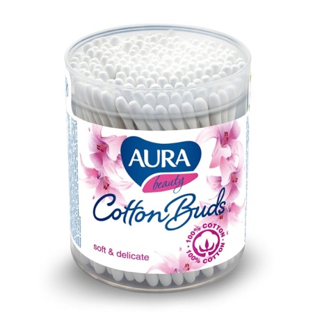 Палочки Aura Cotton Buds Ватные 200шт п/п
