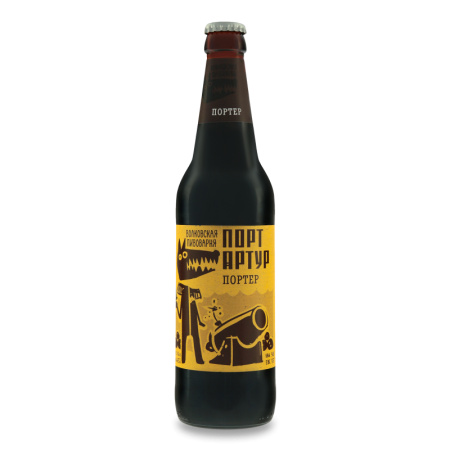 Пиво 0.45л 6.5% Тёмное Фильтрованное Пастеризованное Портер Порт Артур Волковская Пивоварня Бут