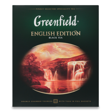 Чай Черный Байховый Цейлонский English Edition Greenfield к/у 100х2г