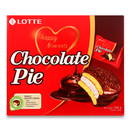 Печенье Lotte Chocolate Pie 336гр 12шт Кор
