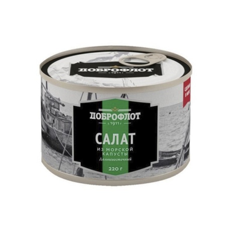 Салат Доброфлот из Морской Капусты 220гр ж/б