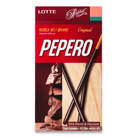 печенье-соломка Original Pepero Lotte к/у 47г