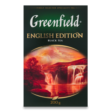 Чай Черный Байховый Цейлонский English Edition Greenfield к/у 200г
