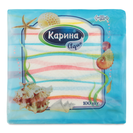 Салфетки 24х24см Aqua Карина 100шт