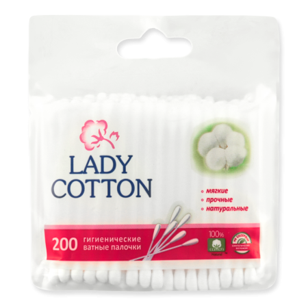 Палочки Ватные Гигиенические Lady Cotton 200шт