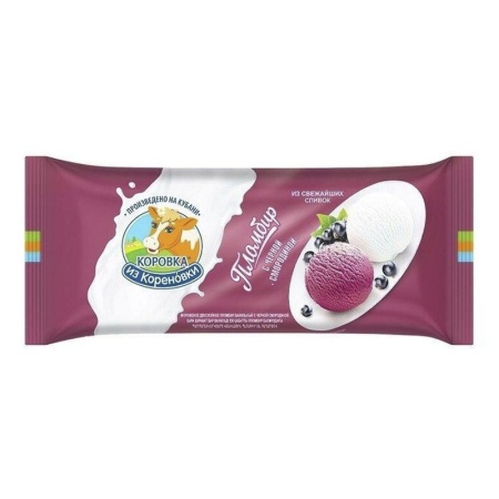 Мороженое Коровка из Кореновки с Черной Смородиной 400гр фл/п