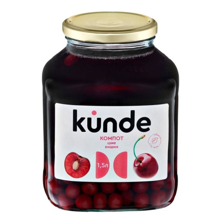 Компот Kunde Вишня 1,5л с/б