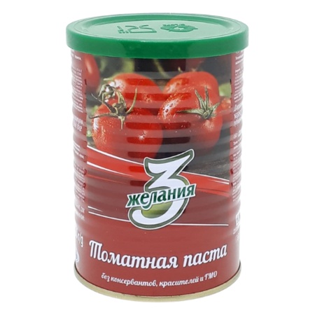 Паста Томатная 3 Желания 400гр ж/б Паста Томатная 3 Желания 400гр ж/б