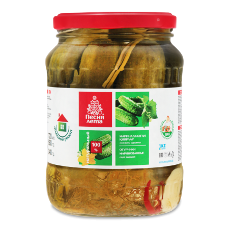 Огурцы Маринованные Песня Лета с/б 680г