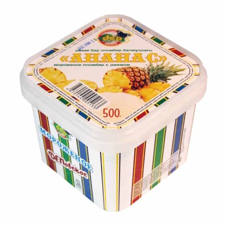 Мороженое Деп Ананас Пломбир с Джемом 500гр Конт