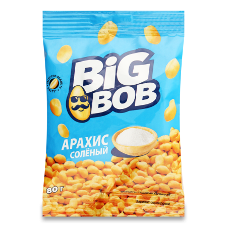 Арахис Солёный Big Bob м/у 80г