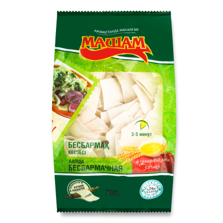 Лапша Бесбармачная Яичная Машам м/у 300г