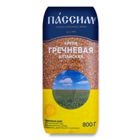 Крупа Пассим Гречневая 800гр фл/п