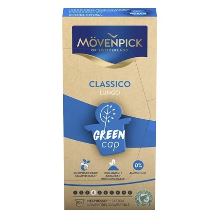Капсула Кофе Movenpick Lungo Classico Green Cap 10*5,8гр Кор