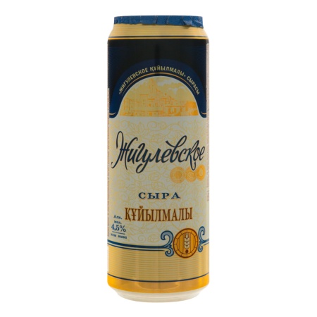 Пиво 0.45л 4.5% Светлое Пастеризованное Разливное Жигулевское ж/б