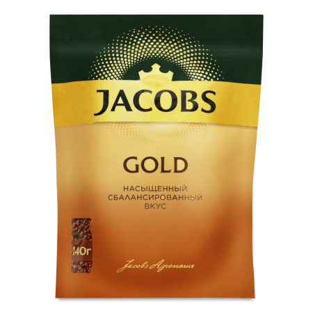 Кофе Jacobs Gold Растворимый 140гр стаб/б