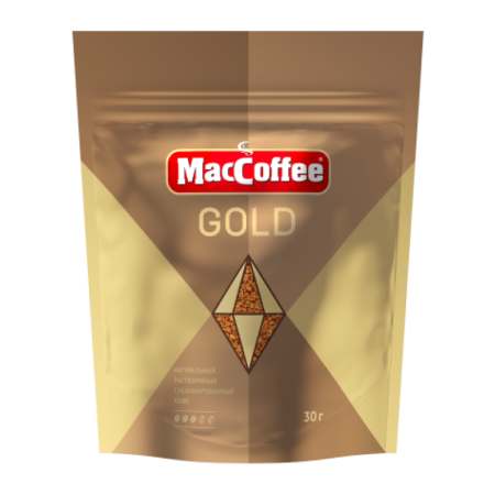 Кофе Maccoffee Gold Насыщенный Растворимый 30гр стаб/б