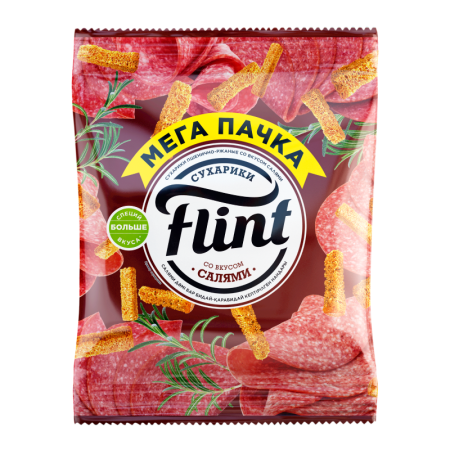Сухарики Flint Салями 100гр фл/п