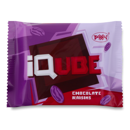 Шоколад Iqube Raisins 70гр фл/п